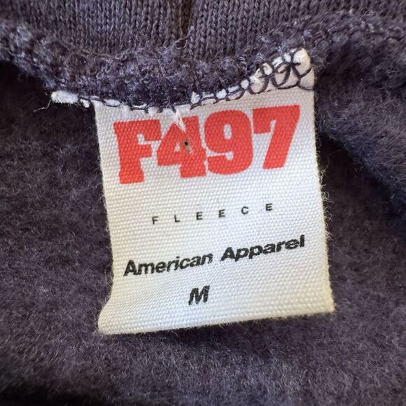 American Apparel F497 Rick & Morty Mr. Meeseeks Unisex Fleece Zip Hoodie Navy M - Picture 3 of 8